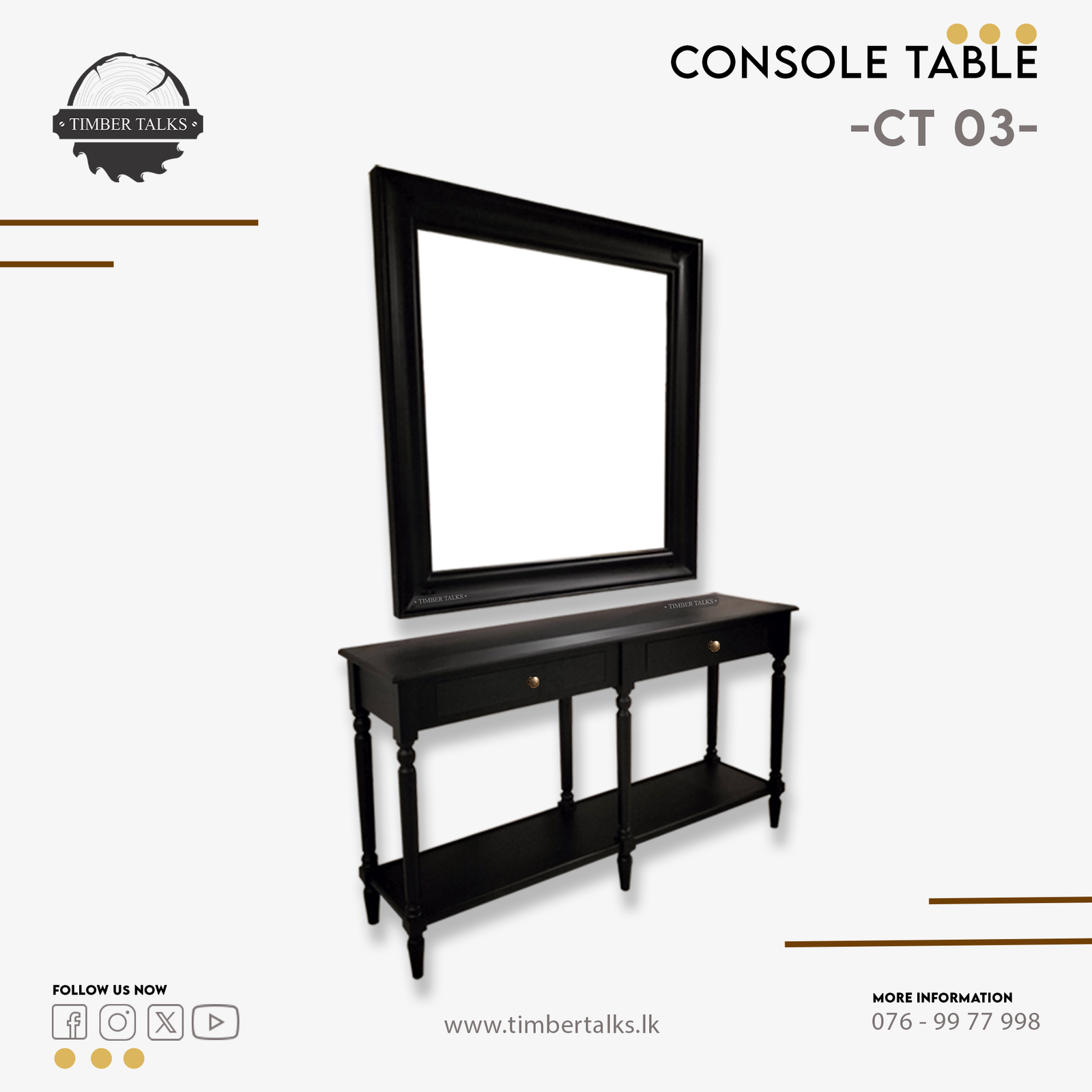 Console Table (CT 03) - Image 2